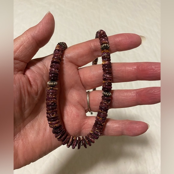 Purple Spiney Oyster Necklace - Picture 9 of 10
